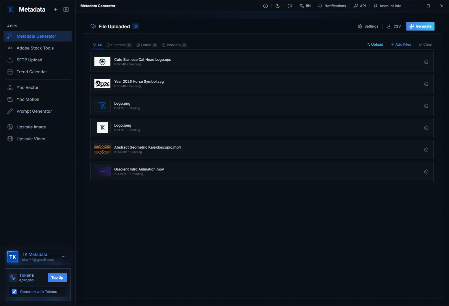 Metadata Generator